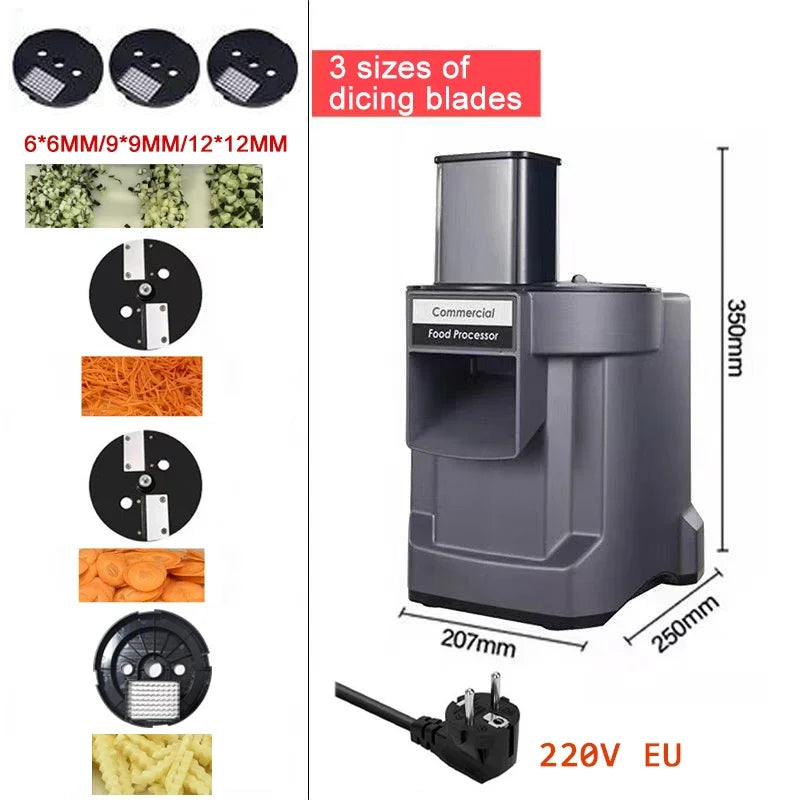 Commercial Vegetable Chopper In1 Electric Cutting Machine Carrot
