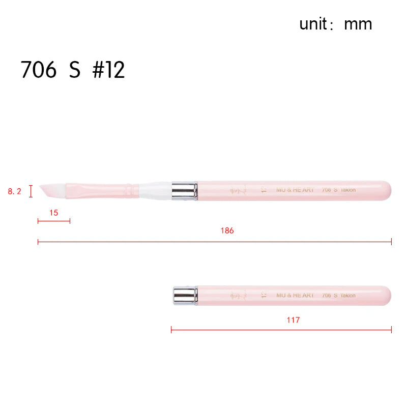 Pink Travel Minipen Korean Synthetic Hair Artist Acrylic