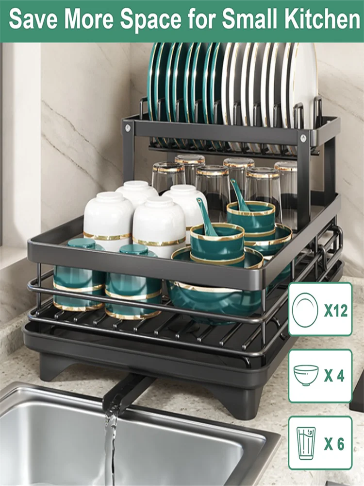 Dish Drying Rack Counter - Large Dish Rack