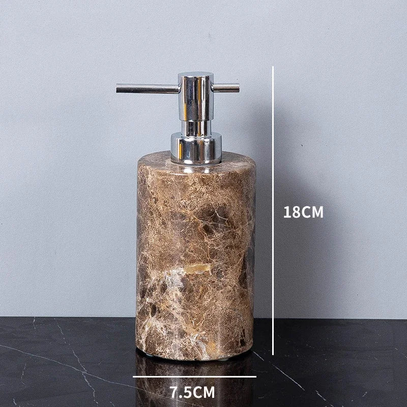 Emperador Dark Natural Marble Bathroom Brown Luxury Toothbrush