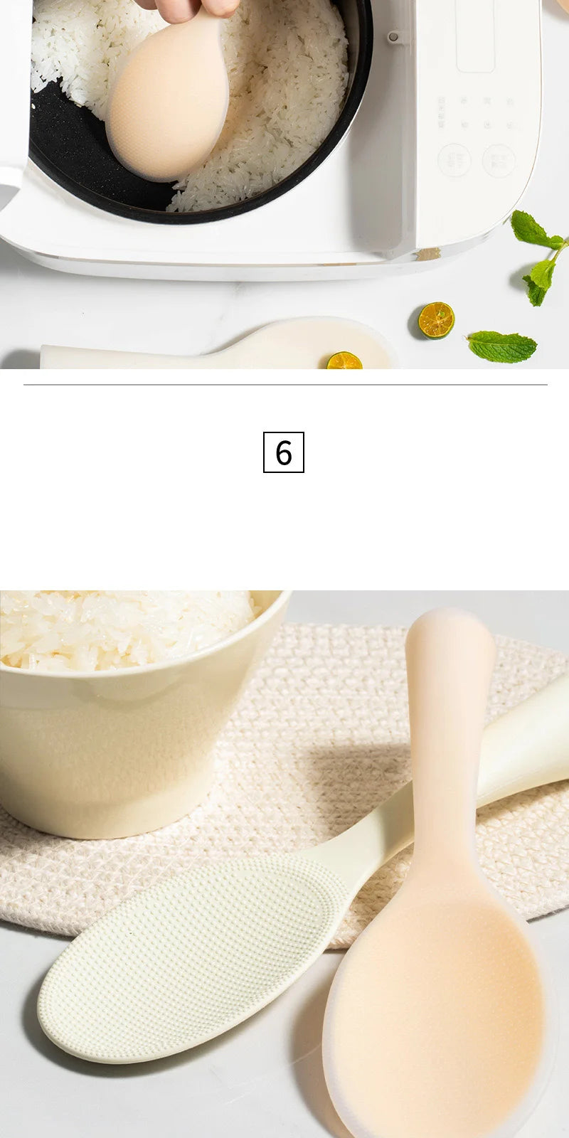 1pcs Food Grade Silicone Rice Spoon Non-Stick Cooking