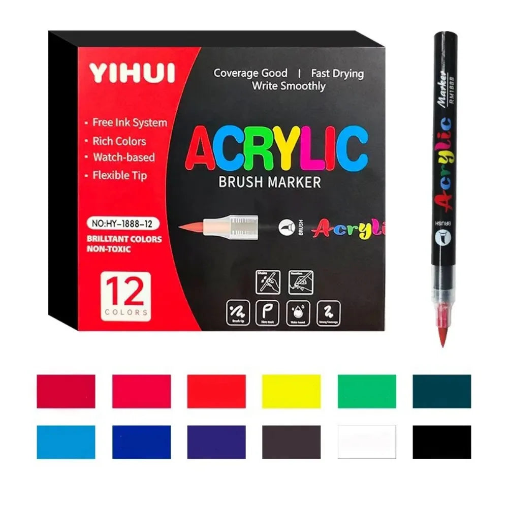 12-418 Colors Brand Upgrade Soft Brush Tip Acrylic
