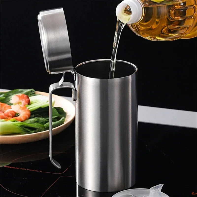 Stainless Steel Leak-Proof Oil Filter Strainer Soy Vinegar