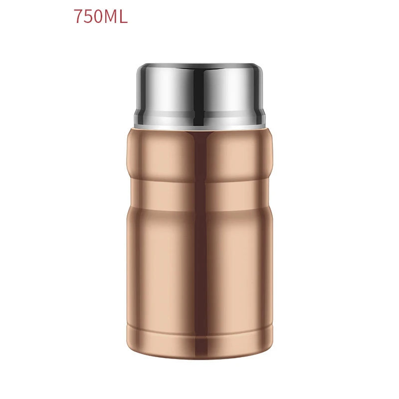 500/750ml Stainless Steel Food Container Food Thermal Jar