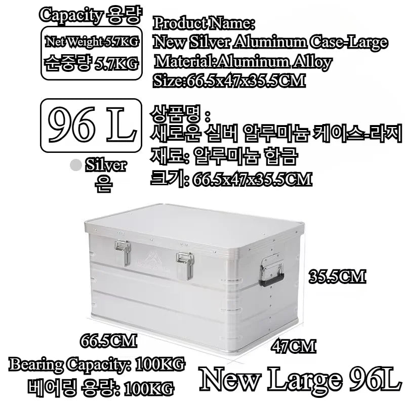 20l 50l 96l Camping Picnic Travel Aluminum Alloy