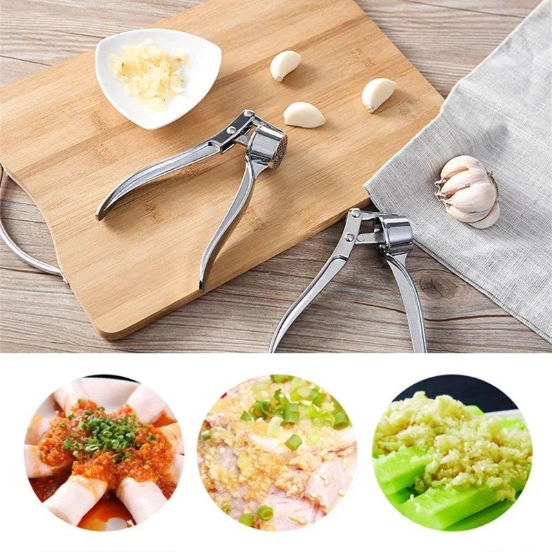 Garlic Press Stainless Steel Garlic Smasher Squeezer Mincer