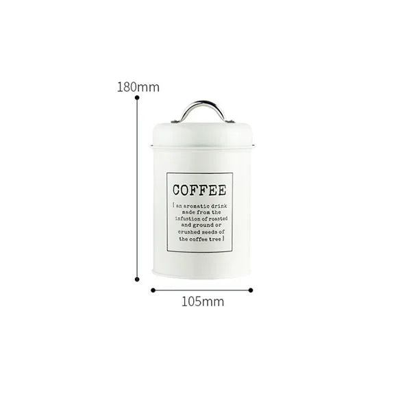 Canisters Coffee Tea Sugar Flour Metal Tin Jars