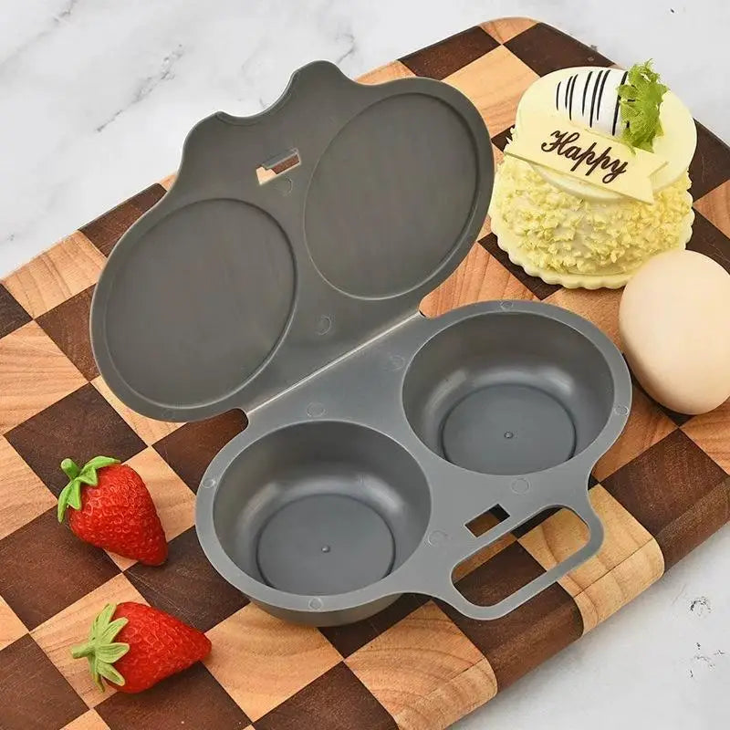 3pcs Microwave Egg Poacher Reusable Microwave Eggs Steamer
