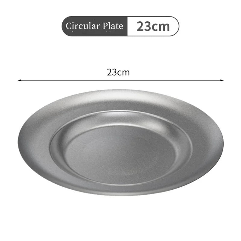 304 Stainless Steel Dining Plate Oval Bone Dish