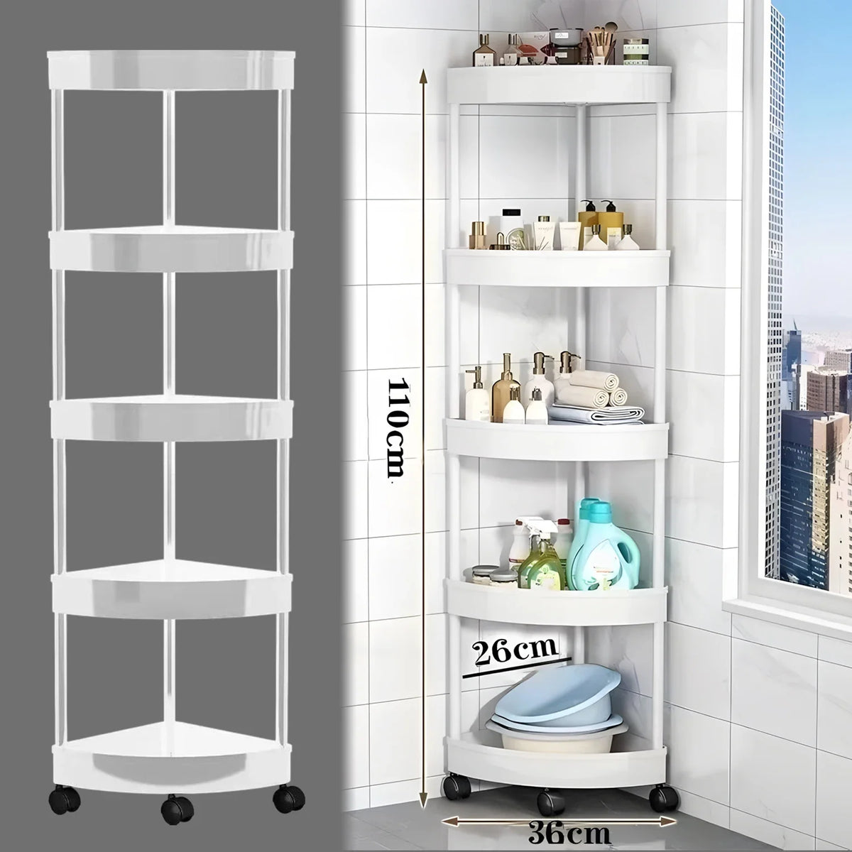Swivel Wheels Small Cart Shelf Snacks Racks Trolley