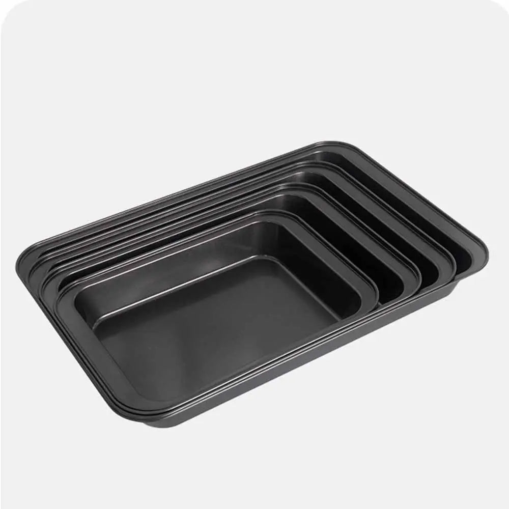 Non-Stick Rectangular Baking Pan 31/37/42/47cm Deep/Shalow Plate