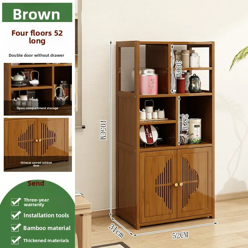 Tea Cabinet Locker Living Room Tea Table Against