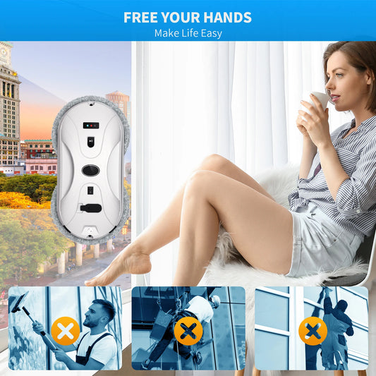 Window Cleaning Robot Water Sprayer Smart Remote Control
