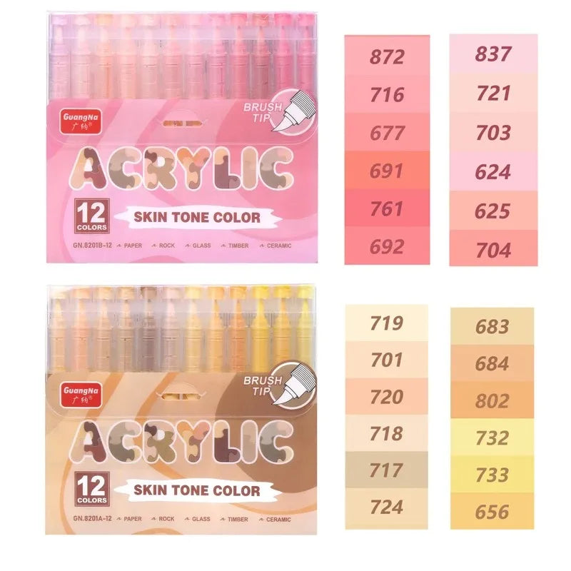 Guangna 12/360/408 Colors Acrylic Paint Pen Markers Acrylic