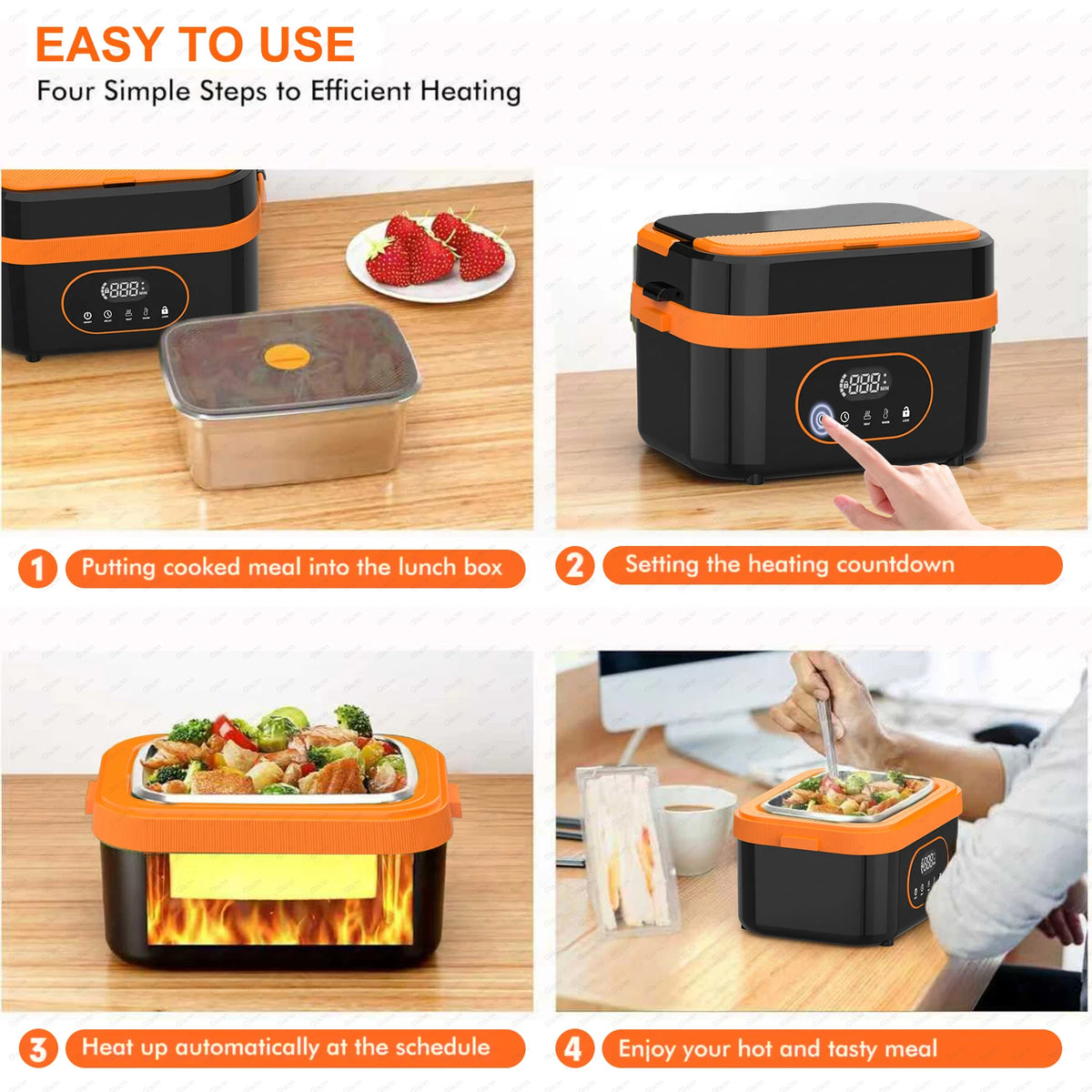 Gison Electric Heated Lunch Box Food Warmer 5l
