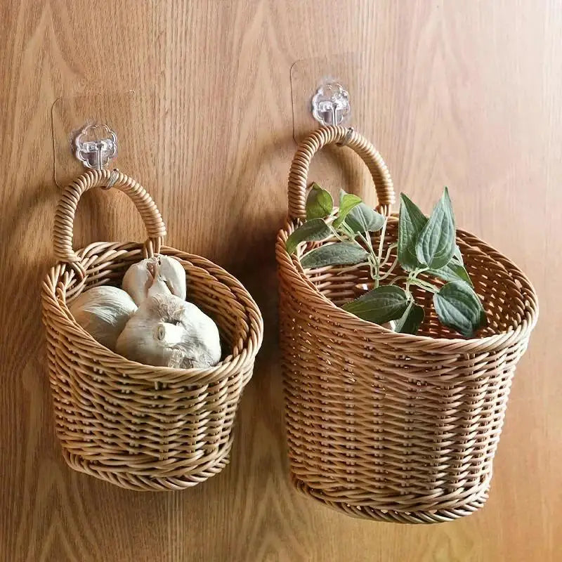 Organizer Wall Hanging Storage Basket Woven Basket Decorative