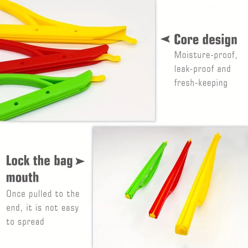 2pcs Plastic Bag Sealer Sealing Clip Reusable Food