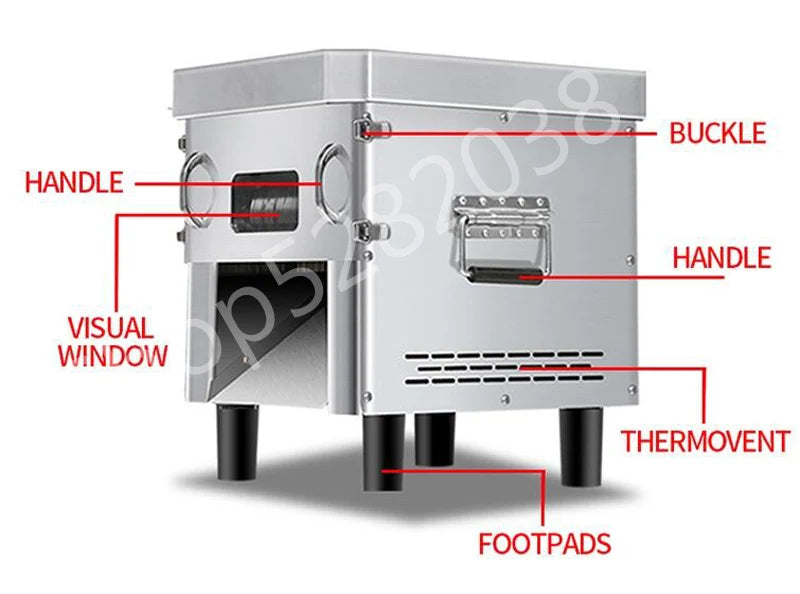 850w Fresh Meat Slicer Cube Cutter Machine Meat
