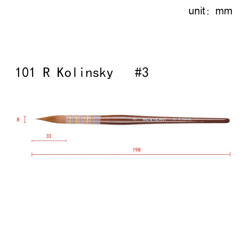 High Quality Kolinsky Sable Hair Mixed Watercolor Painting