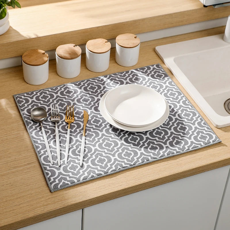 Pack Dish Drying Mat 38 50cm Ultra Absorbent