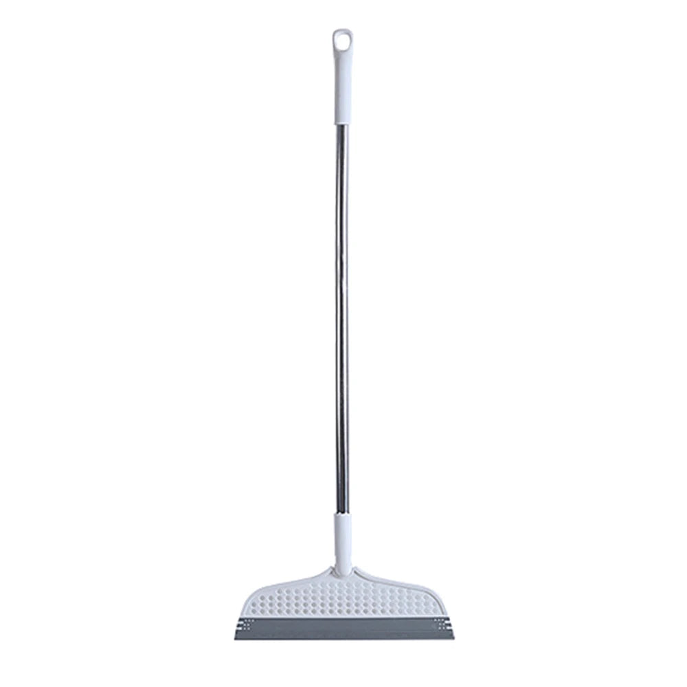 Silicone Floor Scraper Broom - Non-Stick Hair &