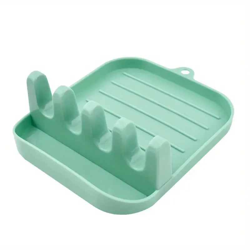 All-In-One Spoon Rest Organizer Keeps Countertops Tidy Holds