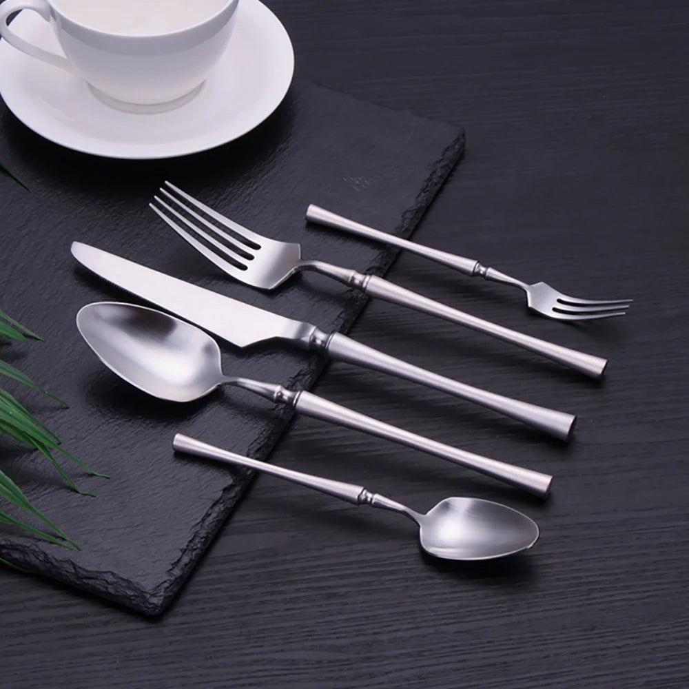 Pieces Knife Fork Spoon Gold Cutlery Complete Stainless