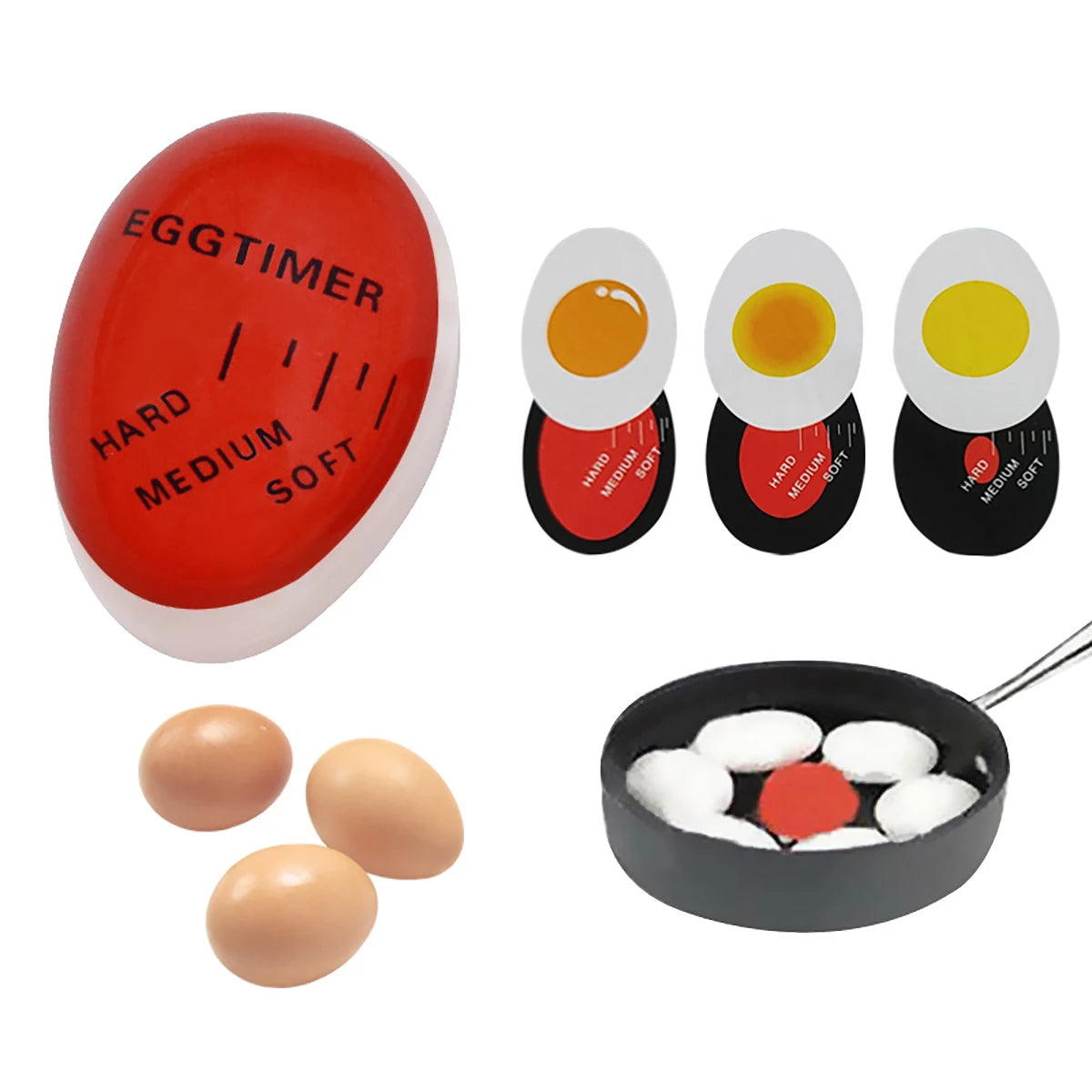 1pcs Egg Timer Boiled Egg Ripening Observer Yummy