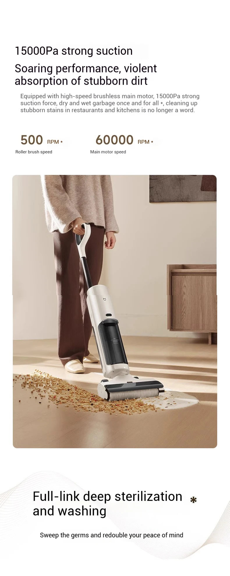 Xiaomi Mijia Wireless Anti-Tangle Floor Washer 4c Wet