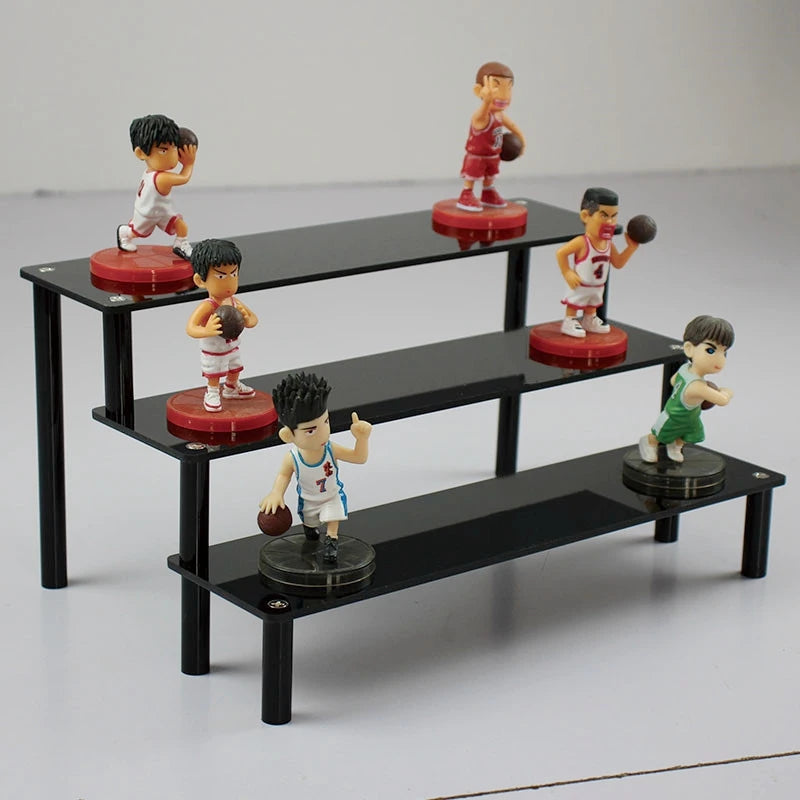Completely Black Acrylic Display Rack Is Used Cupcakes