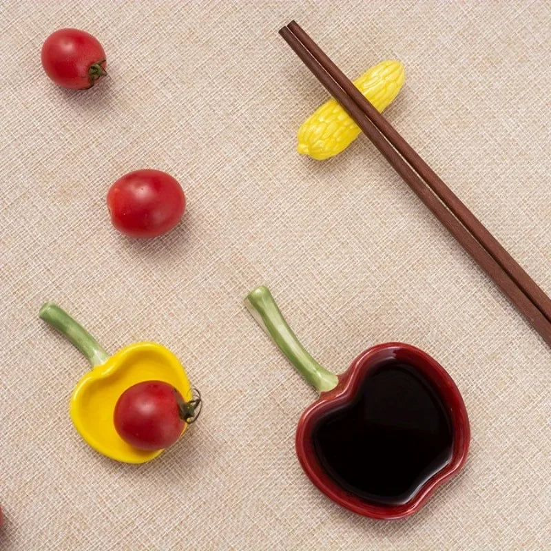1pc Ins Style Cutlery Cute Ceramic Small Dish