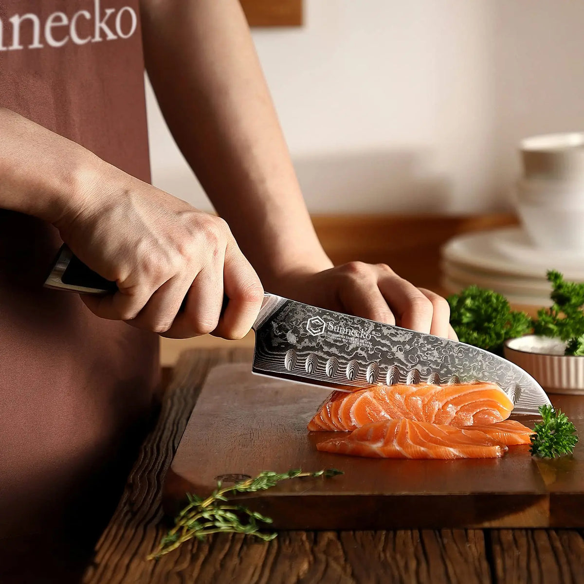 Sunnecko Damascus Steel Knives High Carbon Vg10 Core