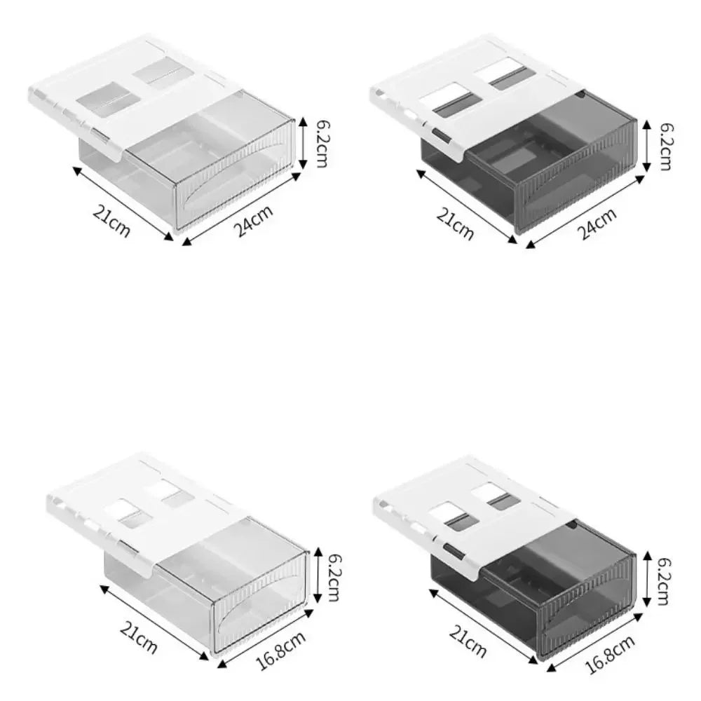 Drawer Storage Box Under Table Hidden Self-Adhesive Drawer