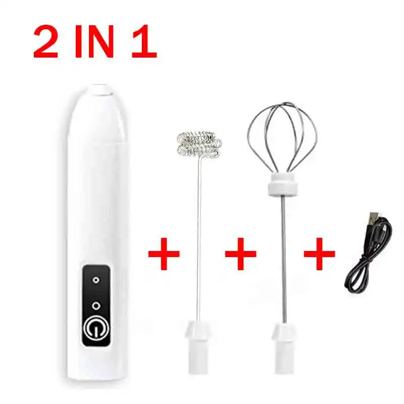 Gbbma Rechargeable Handheld Egg Beater Froth Mixer Automatic