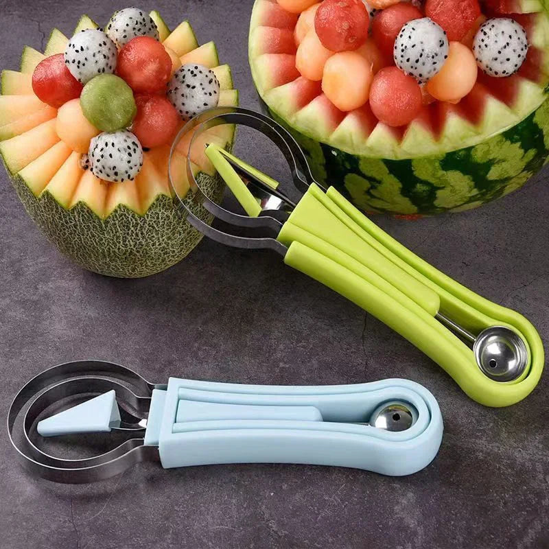 In Watermelon Slicer Cutter Scoop Fruit Carving Knife