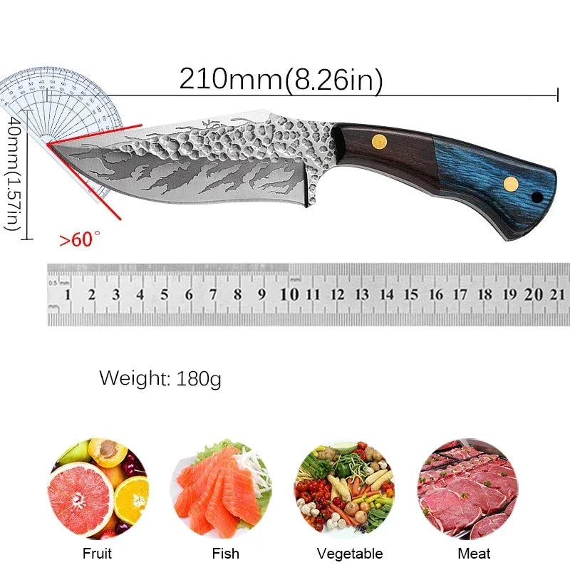 Wxcoo Knife Durable Meat Cutting Stainless Steel Utility