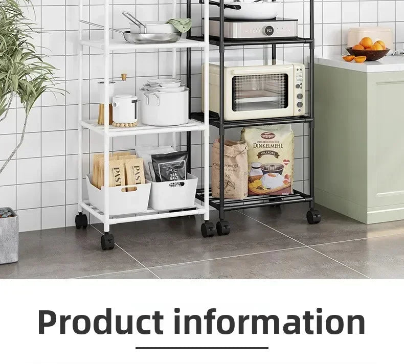 Multi-Layer Removable Storage Cart Floor-To-Ceiling Storage Rack