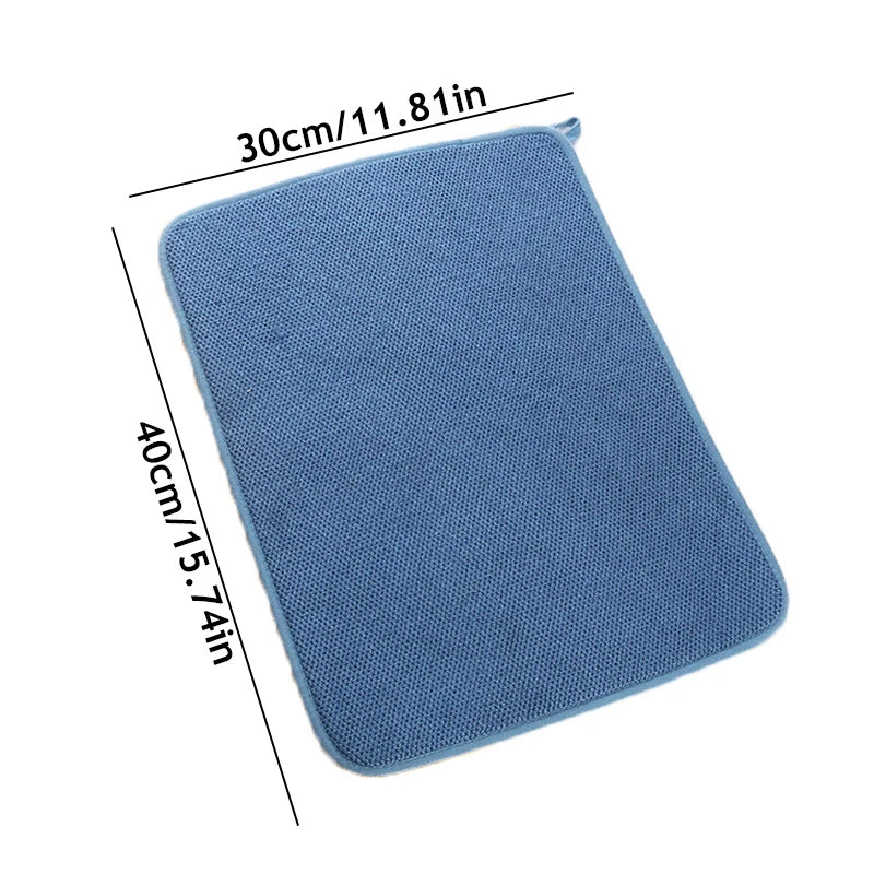 30x40cm Dish Drying Mat In Cabinet Drying Mats