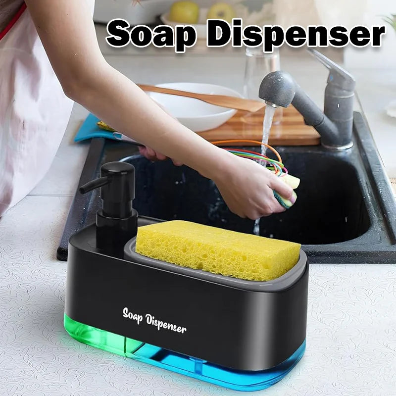 Space Saving Dual Pump Soap Dispenser In1 Organizer
