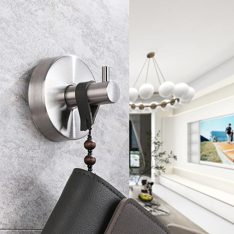1/4pcs Suction Cup Hooks Waterproof Bathroom Robe Coat