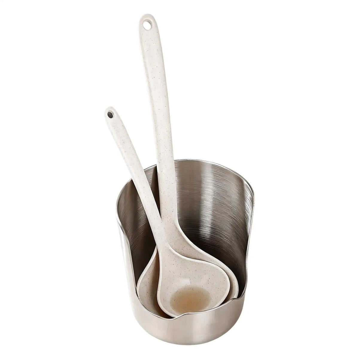 Spoon Rest Stainless Steel Upright Storage Organizer Spoon