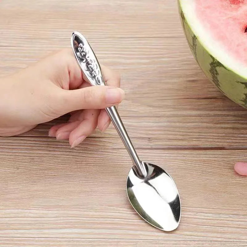 10pcs Stainless Steel Spoon Ramen Noodles Tablespoons Scoop