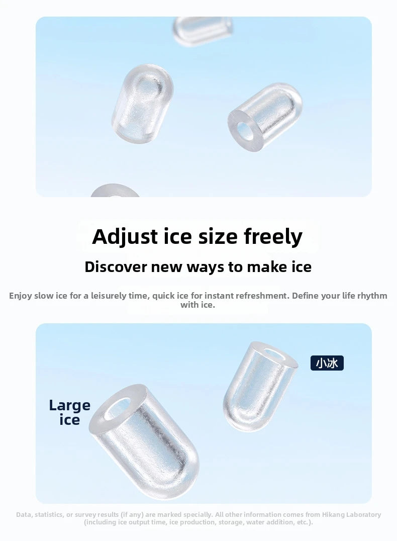 15kg/Day Automatic Ice Maker Machine Compact Home/Dorm/Outdoor