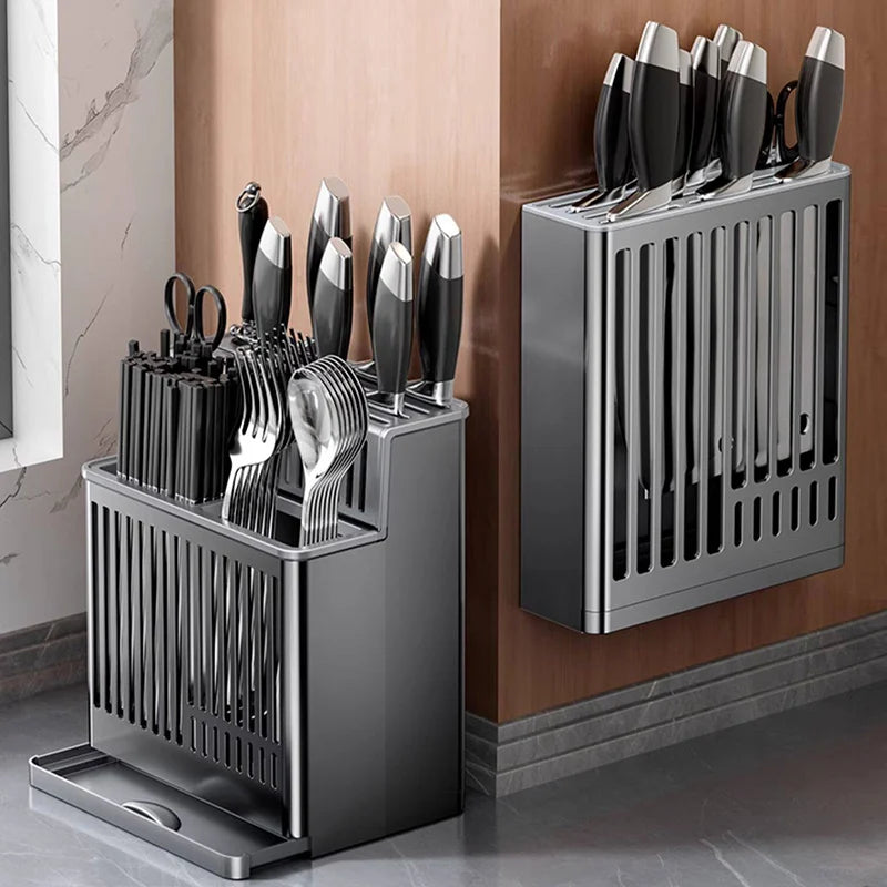 Knife Holder Multi-Function Utensil Stand Knife Block Pp