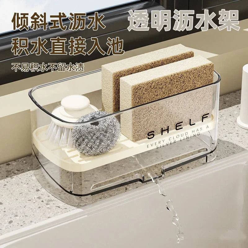 Organizer Sink Cleaning Storage Rack Drain Rack Sponge
