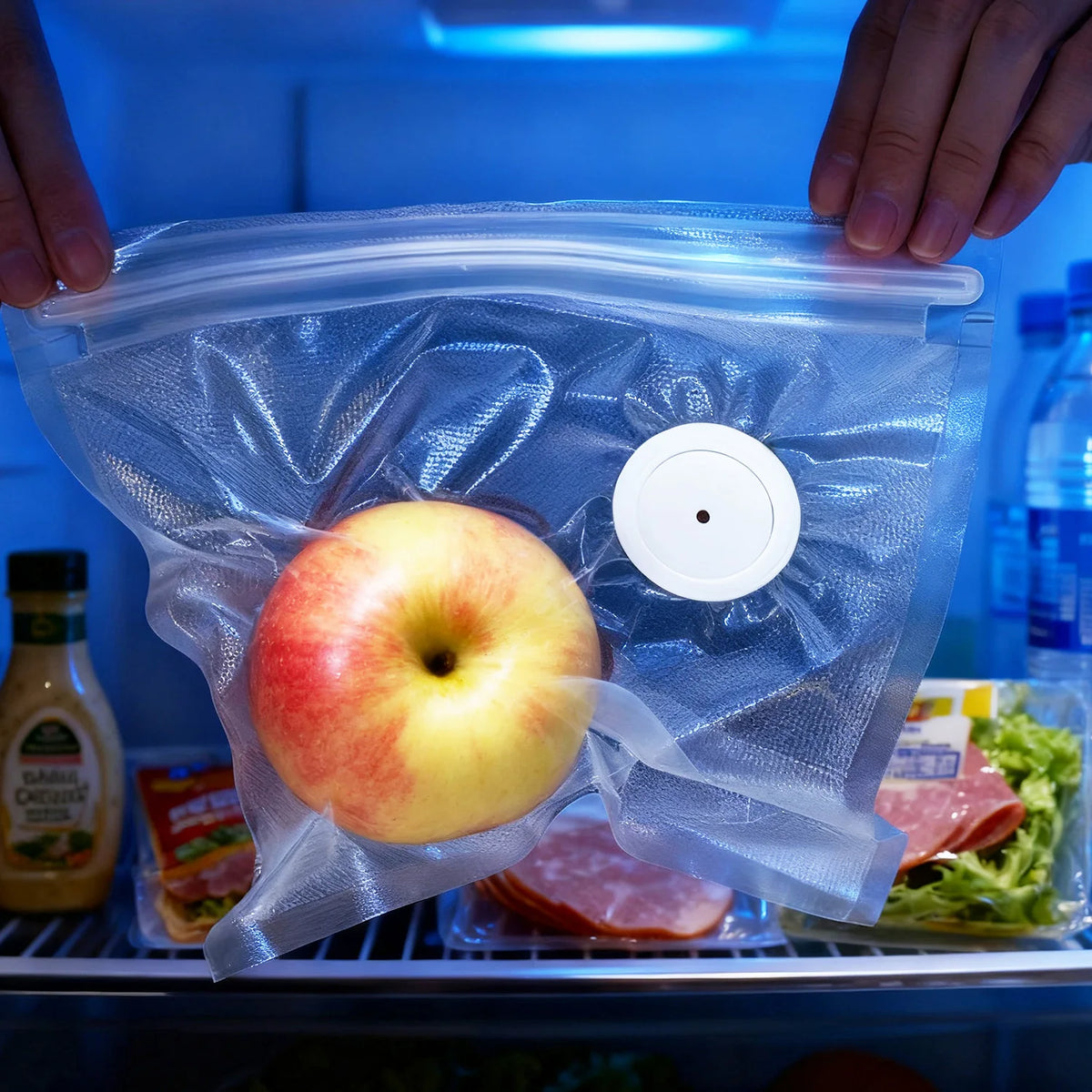 Upgraded Version Vacuum Food Storage Bag Zipper Bag