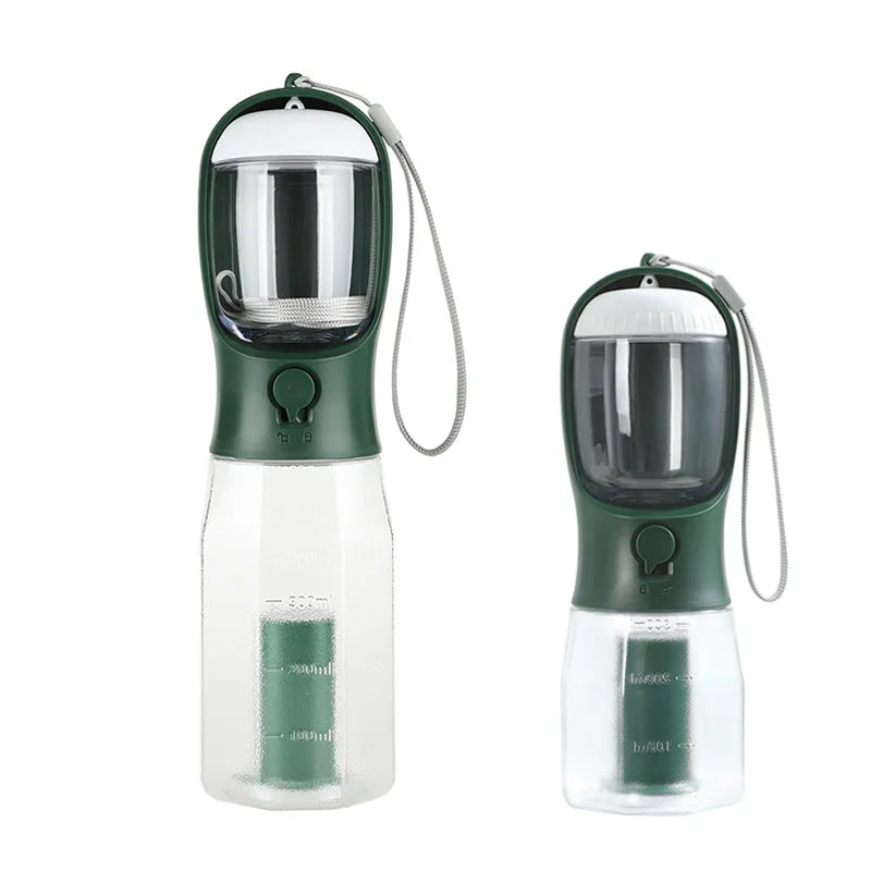 In Dog Water Bottle Poop Bag Dispenser Pet