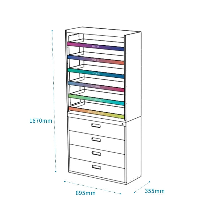 Customization Apex Modern Smoke Shop Furniture Design Led