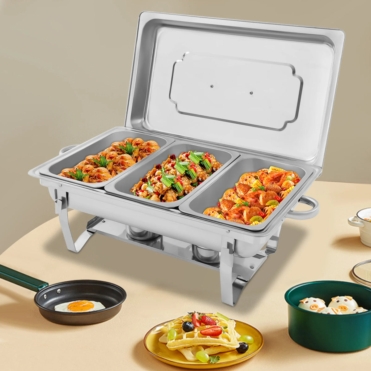 Stainless Steel Chafing Dish Buffet Rectangular Catering Chafer