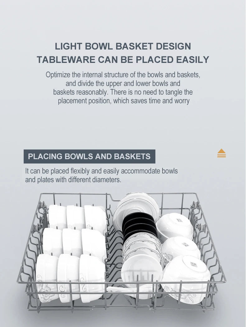 12 Sets Of Built-In Dishwashers Large Capacity Stainless